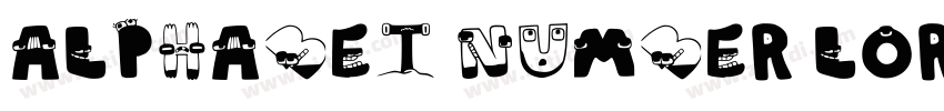 Alphabet Number Lore字体转换